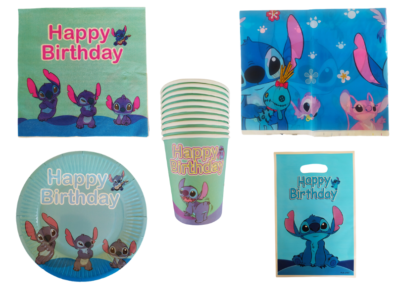 Stitch Party Decorations - Kids Party - 51 pieces