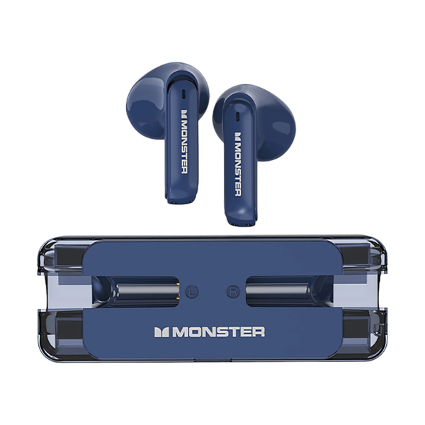 MONSTER - XKT08 - TWS Earphones Wireless HiFi Headphone - Dark Blue