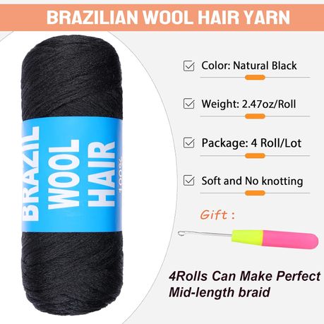 Brazilian Wool Hair Acrylic Yarn - 12 Pack, Shop Today. Get it Tomorrow!