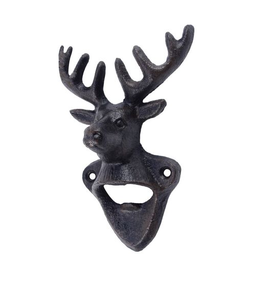 Rustic Cast Iron Antique Deer Wall Mount Bottle Opener