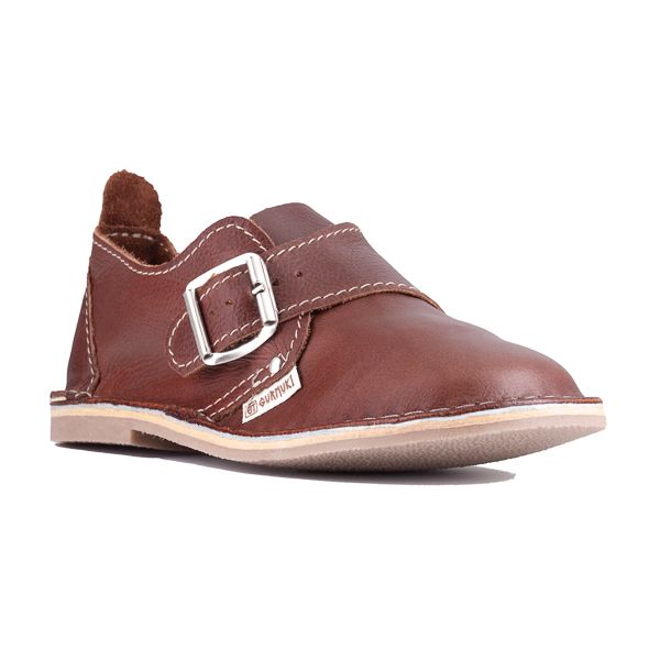 Gurmuki Ladies Buckle Vellies - Tan