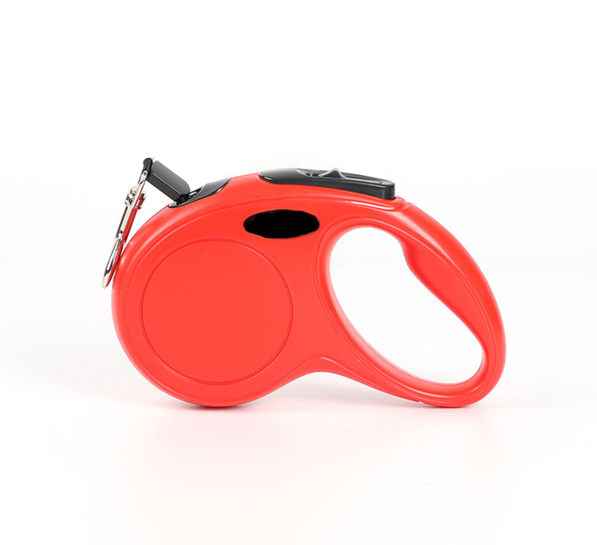 Hubbe Premium Heavy Duty Retractable Dog Lead - 3M - Red
