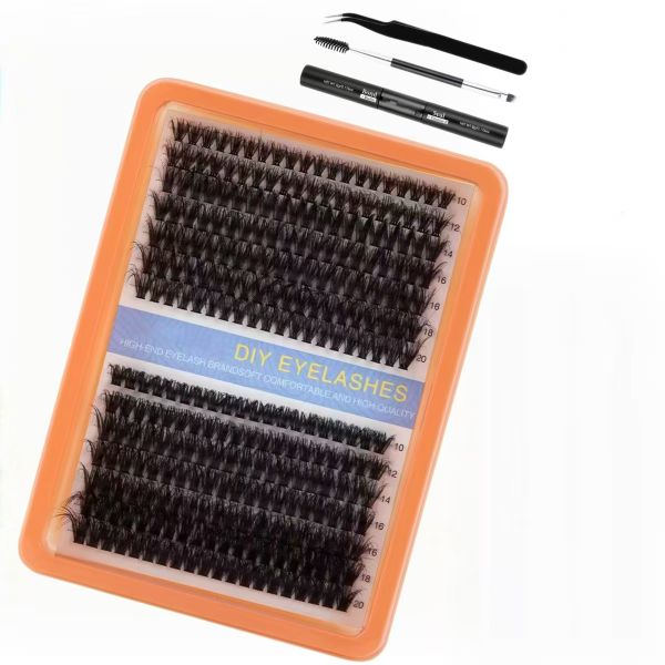 280Pcs Eyelash Clusters Simple Eyelash Extension Kit 10-20mm Single Eyelash