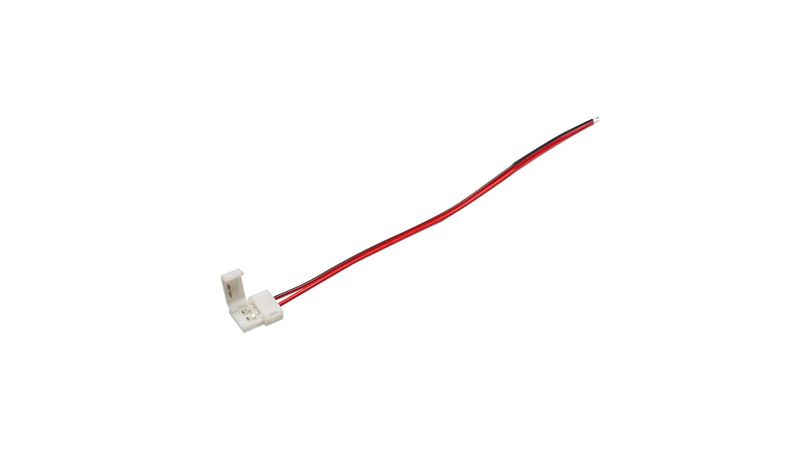 8mm LED Strip Connector to Power Supply - Non-Waterproof, Single Color