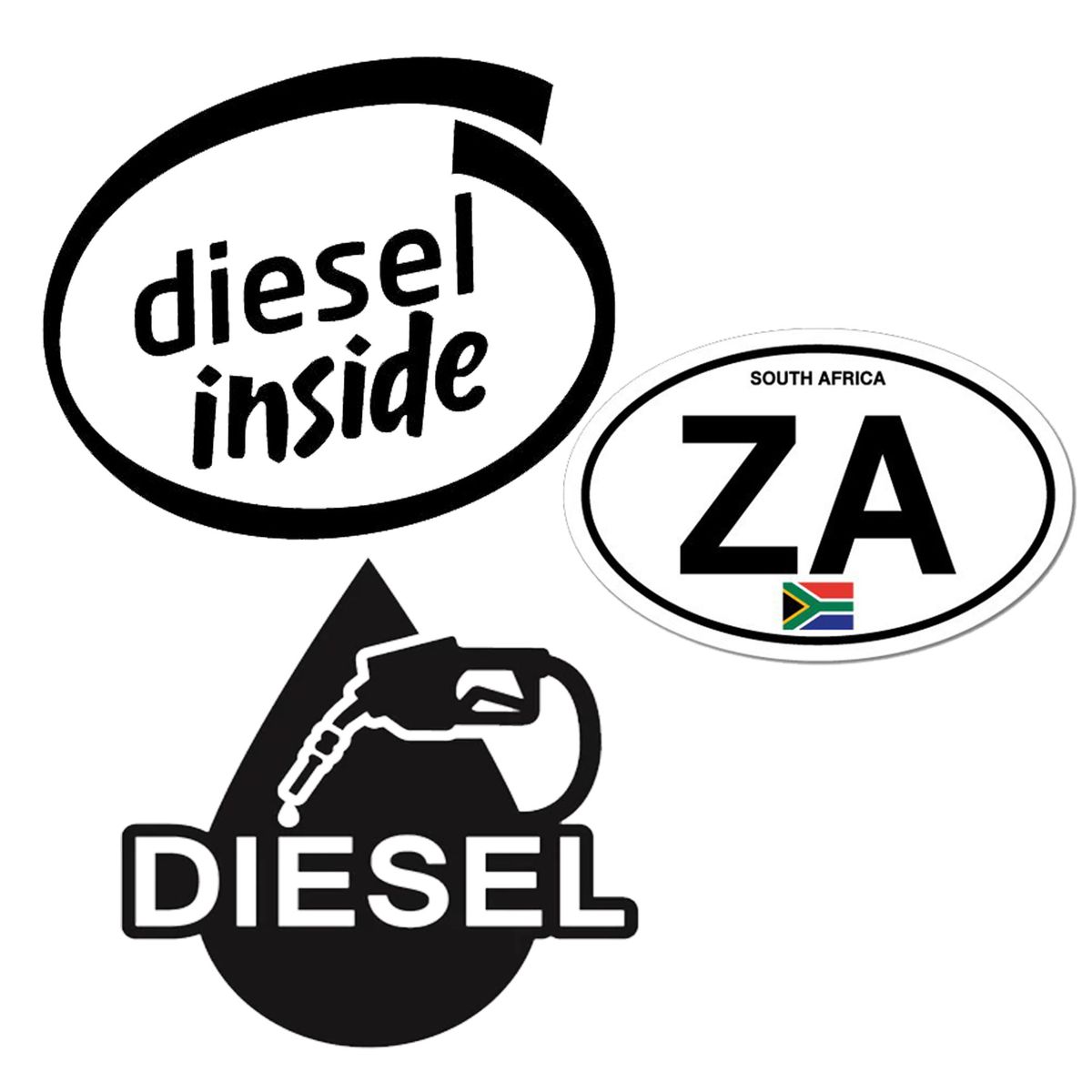 Diesel Tank Car Vinyl Sticker3 Pack Shop Today. Get it Tomorrow!