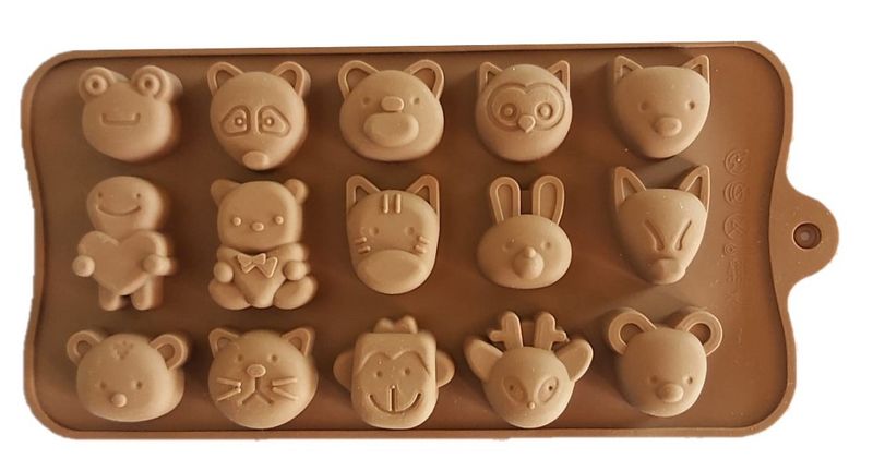 Wild Animal Head Chocolate Mould