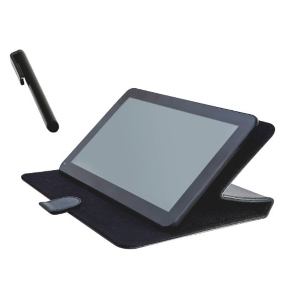 Swiss Mobile 7" Rotatar Tab Case &amp; Stylus Bundle - Black