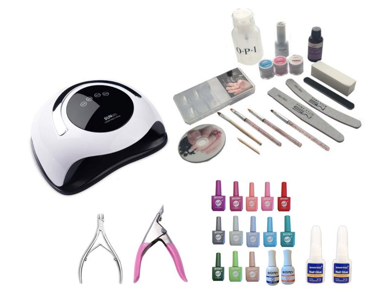 UV/LED Gel Nail Polish &amp; Acrylic Starter Kit- 36 Piece