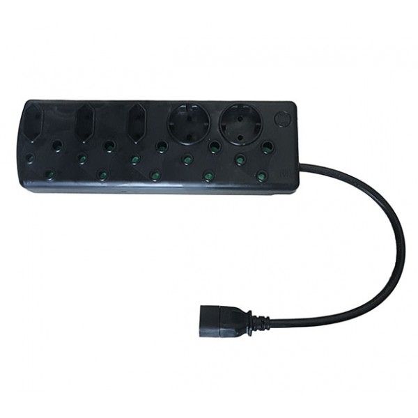 Multiplug with IEC Connector for UPS (5x16A + 5x5A)
