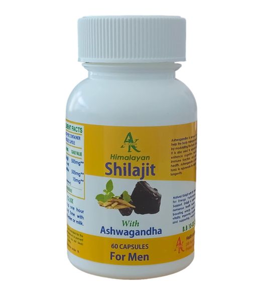 Alkaram Shilajit with Ashwagandha for Men - 60 Capsules