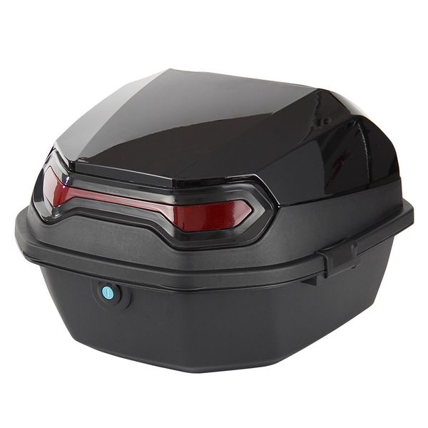 Motorcycle Rear Storage Box (Black) - 1 Piece