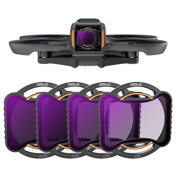 STARTRC 4 Pack ND8 ND16 ND32 ND64 Filter Compatible with DJI Avata 2