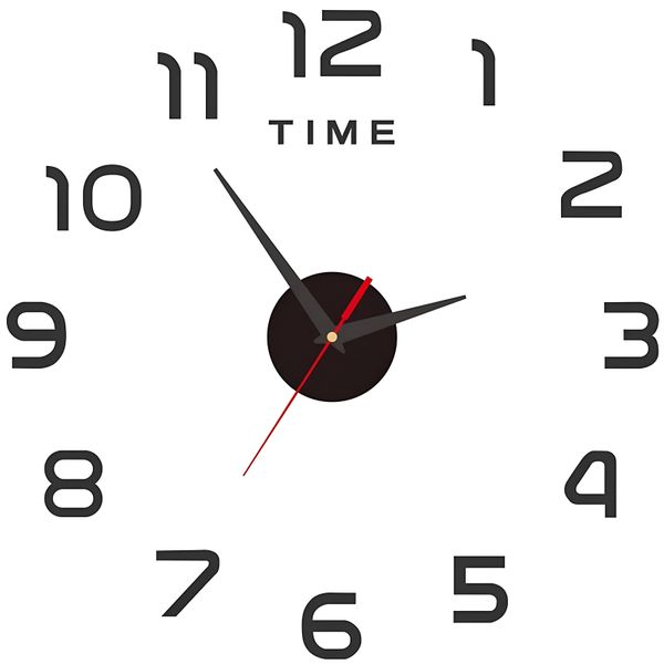 3D Wall Sticker Wall Clock Modern Art Design Diy Fashion
