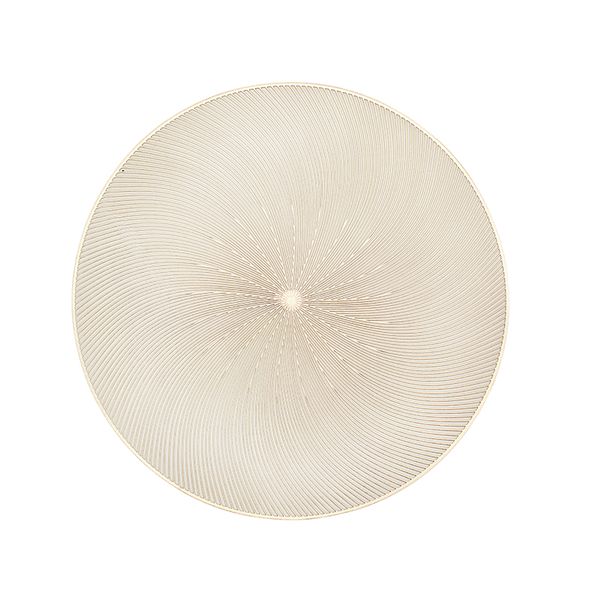 Placemats 15-inch Pressed Vinyl Table Mates for Dining Table Set of 12