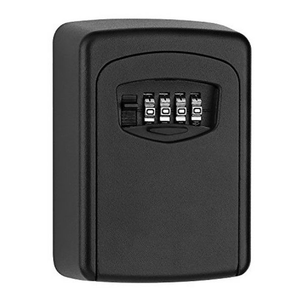 Key Storage Lock Box with 4 Digit Combination - Black