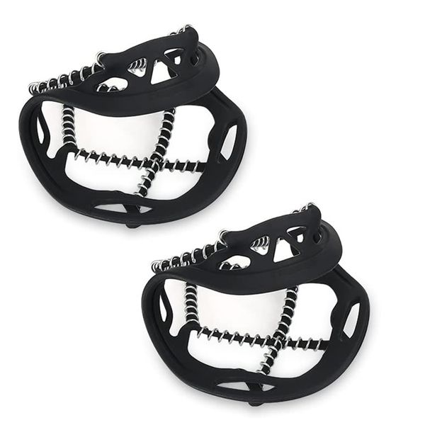 Crampons, Snow Shoe Cover Traction Cleats, Non-slip Spring Crampons for Ice