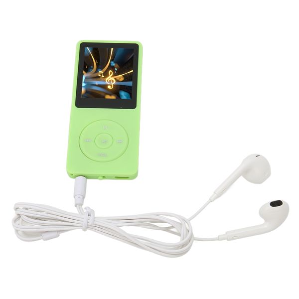 MP3 MP4 Player 1.8in Screen 8GB Memory 64GB Expandable 30 Hours Green