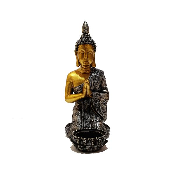 Meditating Buddha Candle Holder