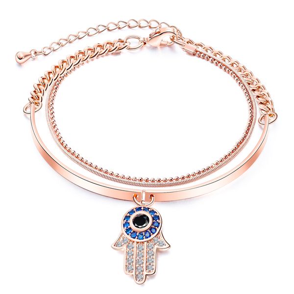 Ladies Charm Rose Gold Bracelet (BA-KS1001-RG)
