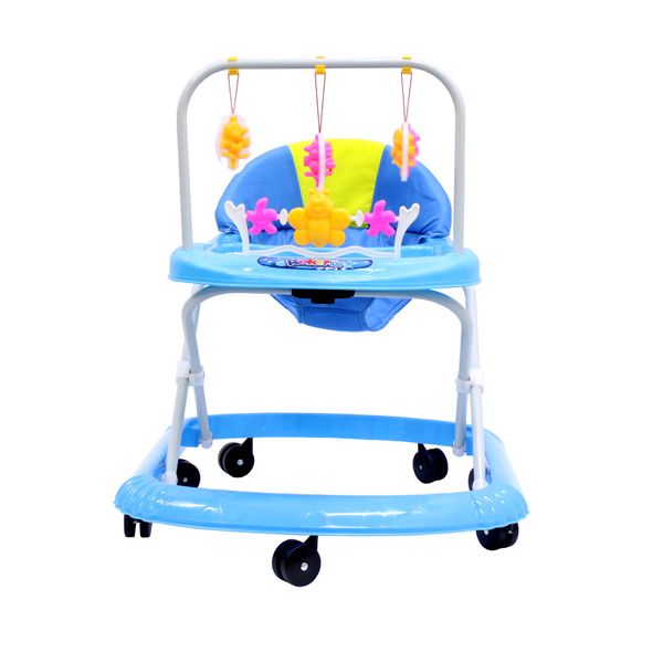Walking Rings for Baby's or Infants - Foldable Walker - Toy Tray - Blue