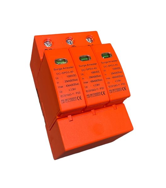 U2d Solar - DC Surge Arrester 40KA 2Pole+Earth 1000V Generic
