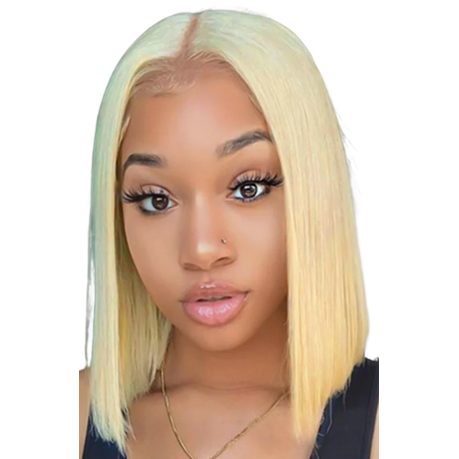 3/4 blonde human hair wig best sale