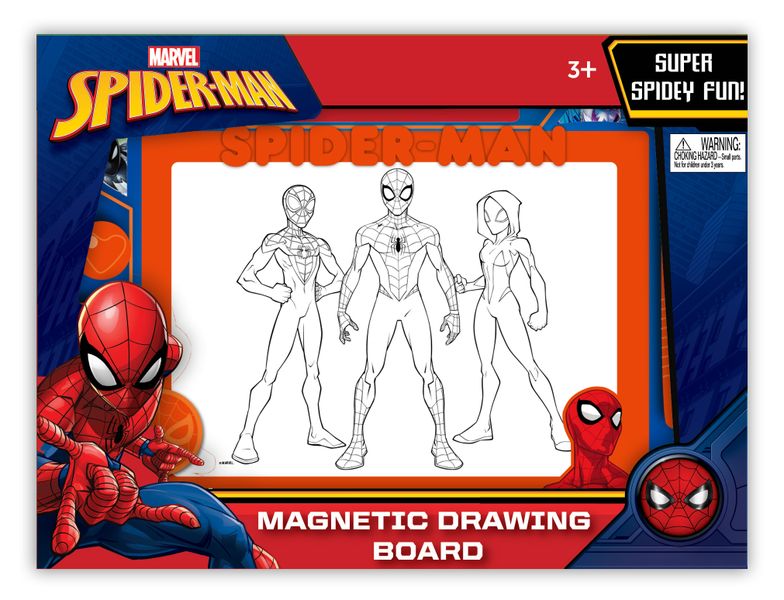 Spiderman Magnetic Drawing Board with 3d Pop Up