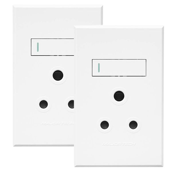 Veti 3 Single RSA Socket, Pack of x2 (3VW20) Major Tech
