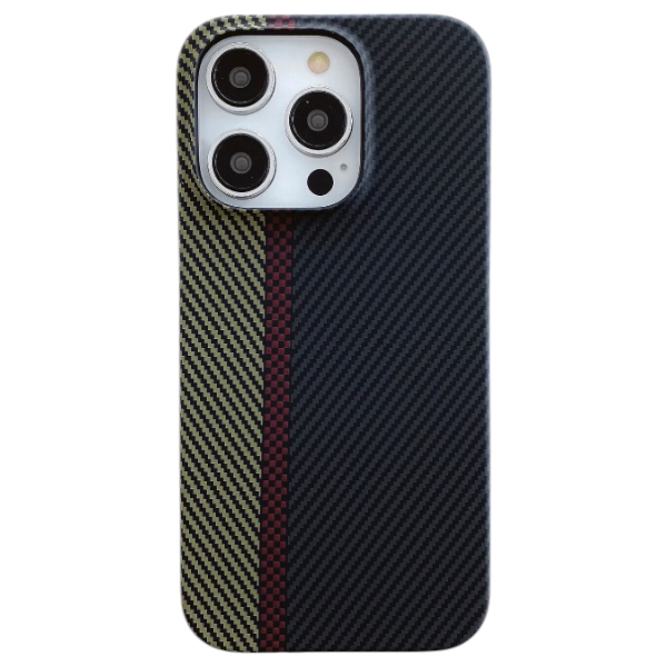 Premium Carbon Phone Case Compatible with iPhone 14 Pro - Black