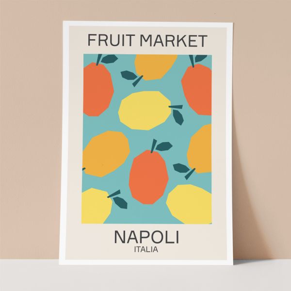 Fruit Market Poster Wall Print