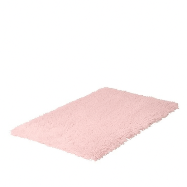 Large Pink Fluffy carpet rug for home and office
