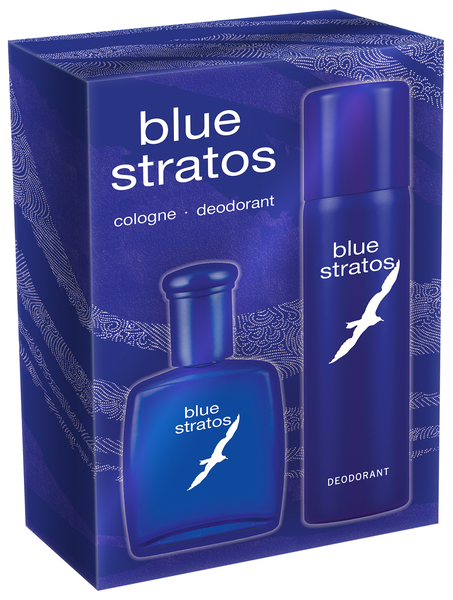Blue Stratos Cologne Spray 75ML &amp; Deodorant Spray 125ML