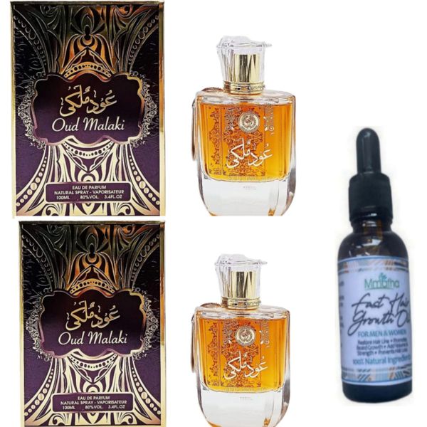 Gift Sets 2 Oud Malaki Perfume&amp; Mmafha Hair Oil