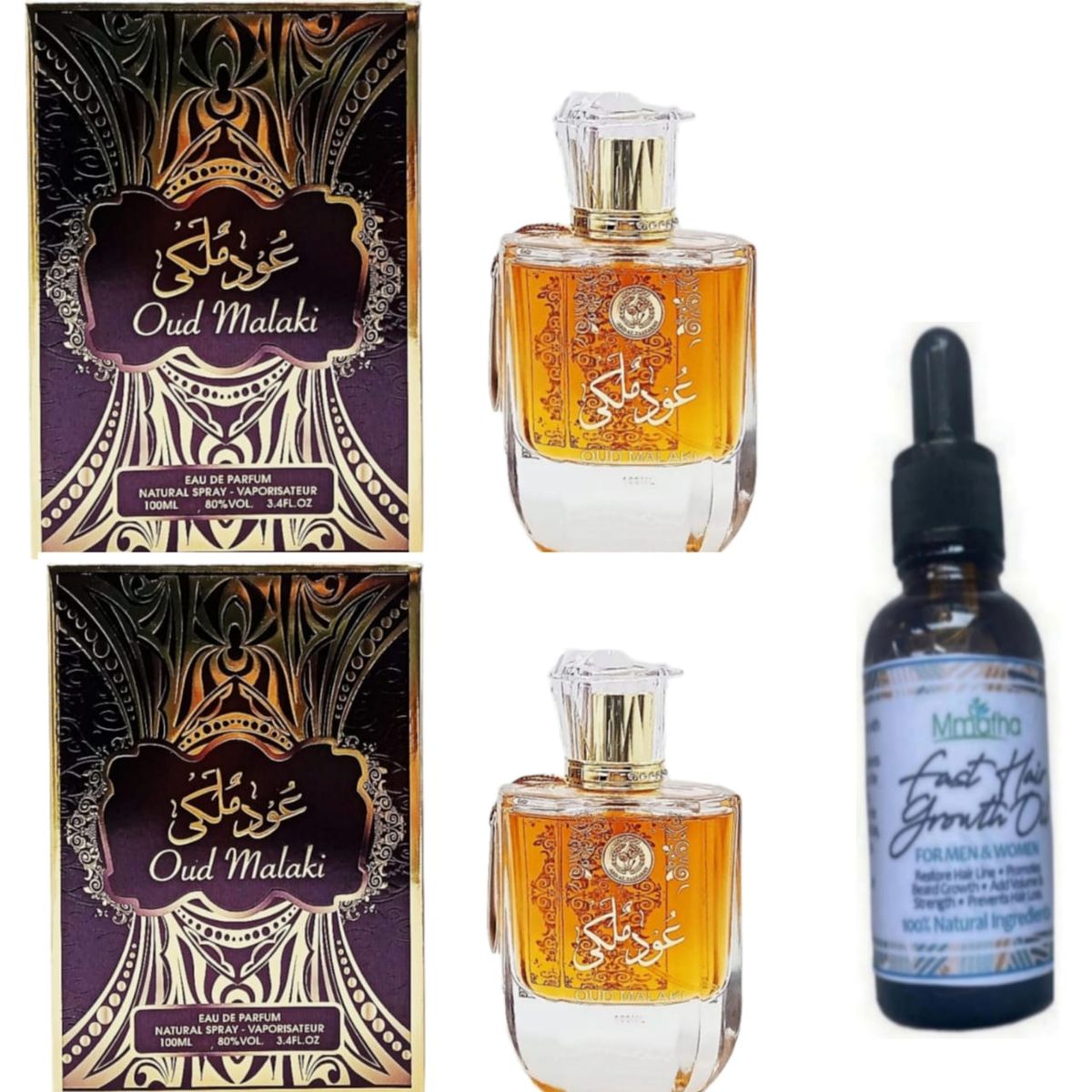 Gift Sets 2 Oud Malaki Perfume& Mmafha Hair Oil Shop Today. Get it Tomorrow!