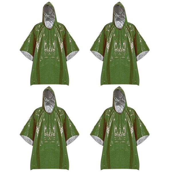 Emergency Rain Reusable Weather Resistant Rain Coat for Outdoor USE