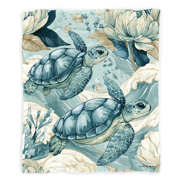 Baby Sea Turtle by Wikus Schalkwyk Baby Fleece Blanket