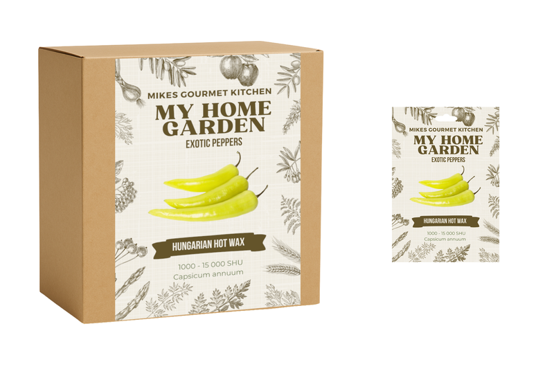 Chilli Grow Kit Complete - Hungarian Hot wax Pepper + Seed pack