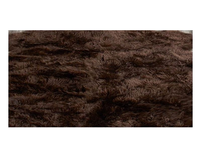 Classic Brown Fluffy Rug