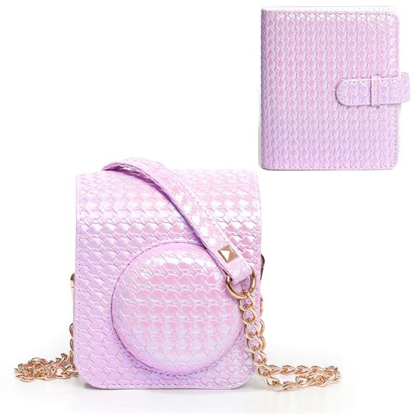 Protective Case for Fujifilm Instax Mini 12 Instant Camera, PU Camera Case