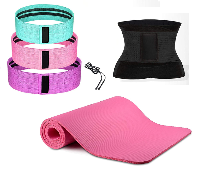 Expleezit Yogat Mat,Hip Resistance, Waiste Trainer &amp; Skipping