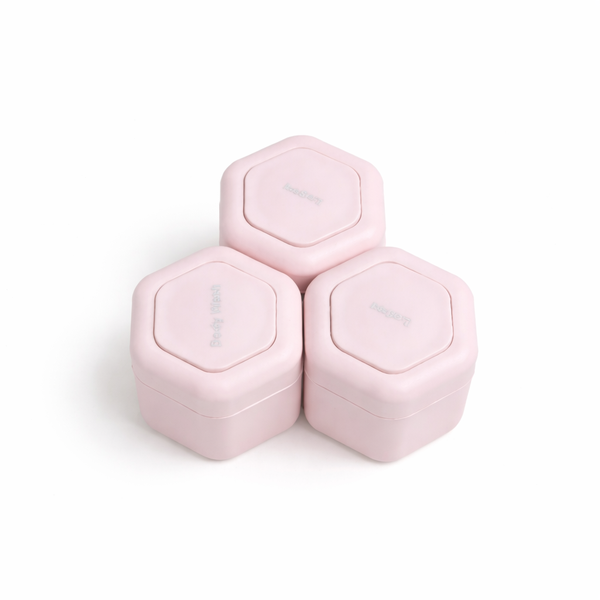 3 Pack - Magnetic Travel Capsule Set - Pink