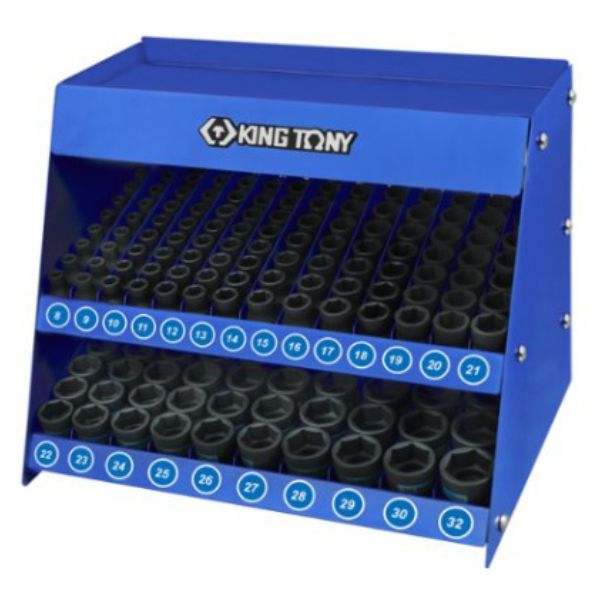 Socket Shelf Complete 1/2Dr Standard Impact 158 Piece