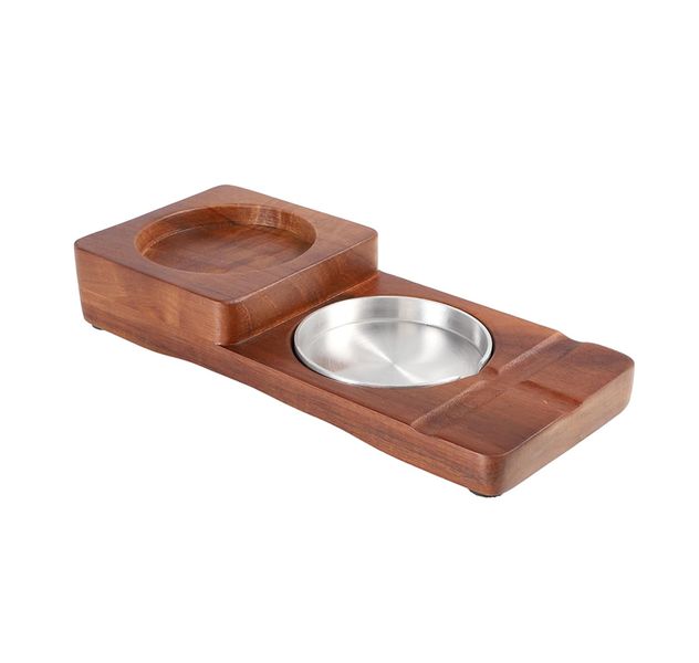 Alanes - Wooden Cigar Ashtray with Whisky Cup Holder Tray