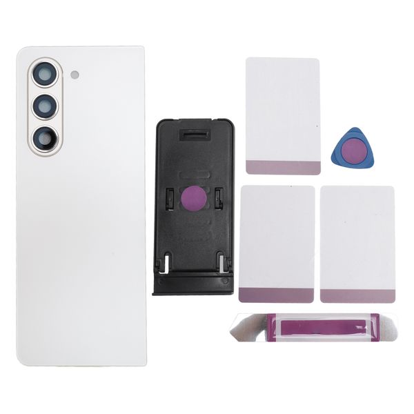 Z Fold 5 Back Glass White w/Tools