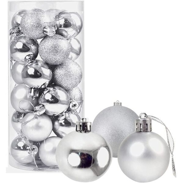 Christmas Tree Ball Baubles Decorations - Set of 18