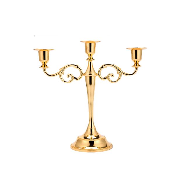3 Candle Metal Candelabra Candlesticks Holder Stand Centerpiece Decoration