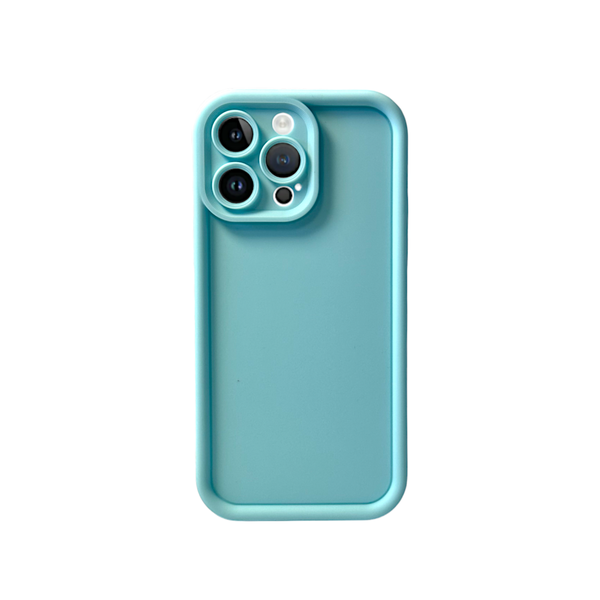 Light Blue - Phone Case with Bubble Edge &amp; Cam Pro - Iphone 15 Pro