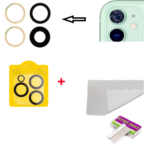 Replacement of Broken Camera Lens & Camera Protector for iPhone 11 Image