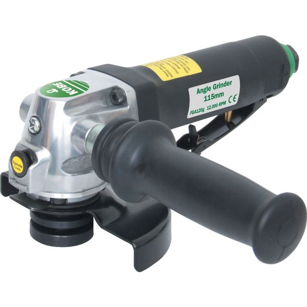 Kobe Green Line.FGA120g 115mm Air Angle Grinder with Composite Handle Grip