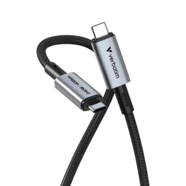 Verbatim Usb-C To Usb-C 240W 40 Gbps 120 Cm Sync &amp; Charge Cable